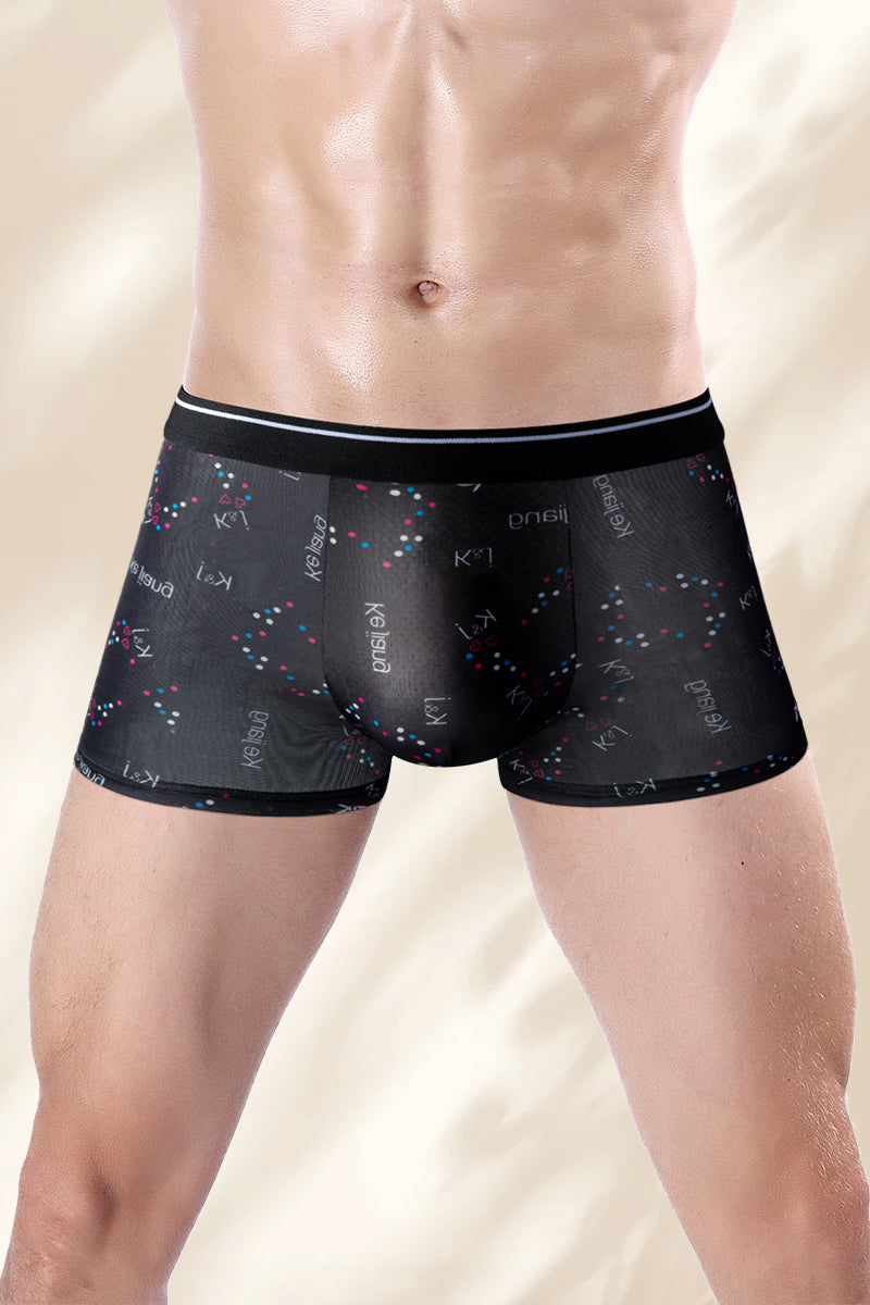 Mixed Geometric Print Trunks 4-Pack