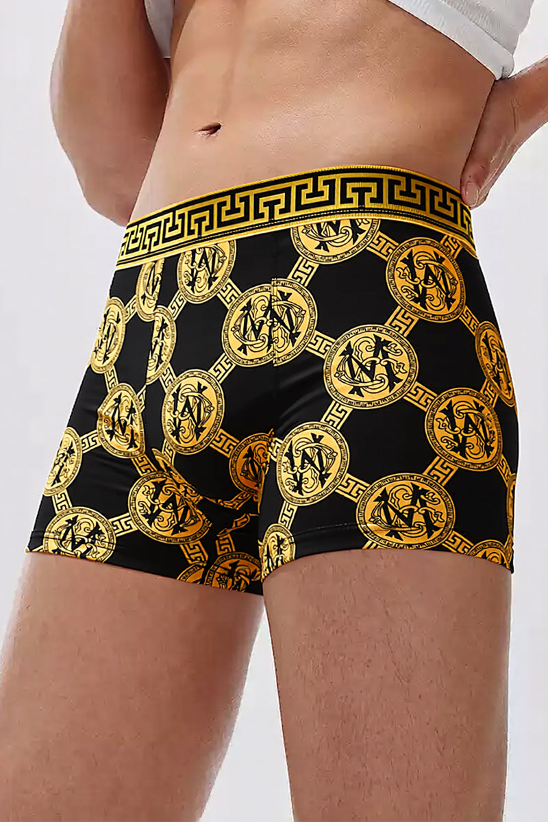 Gold Baroque Print Trunks 5-Pack