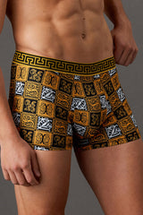 Gold Baroque Print Trunks 5-Pack
