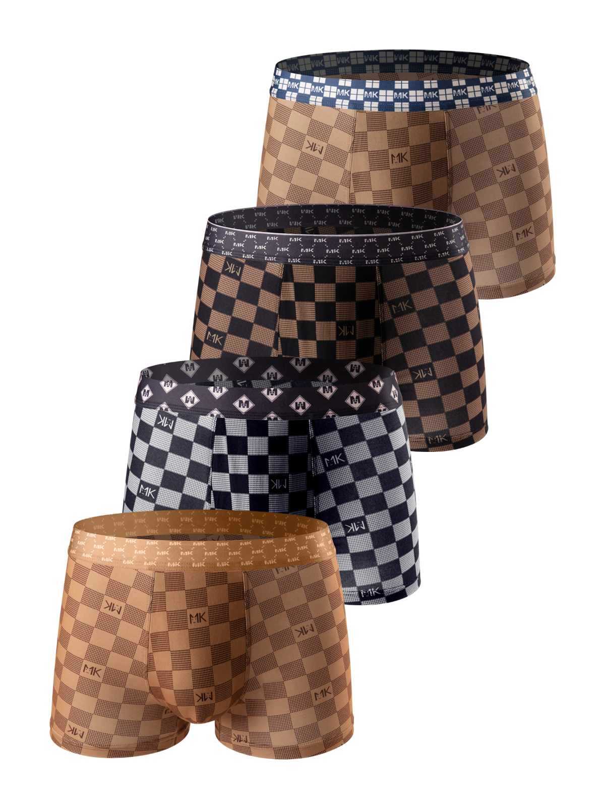 Checkerboard Trunks 4-Pack