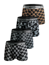 Mixed Checkerboard Trunks 4-Pack