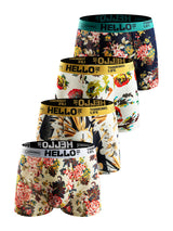 Floral Print Trunks 4-Pack