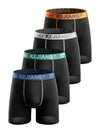 Contrast Stitch Boxer Briefs 4-Pack