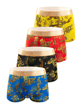 Dragon Print Trunks 4-Pack