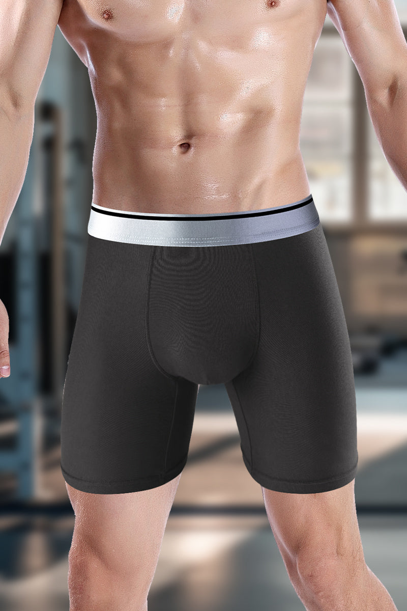 Solid Boxer Briefs 4-Pack