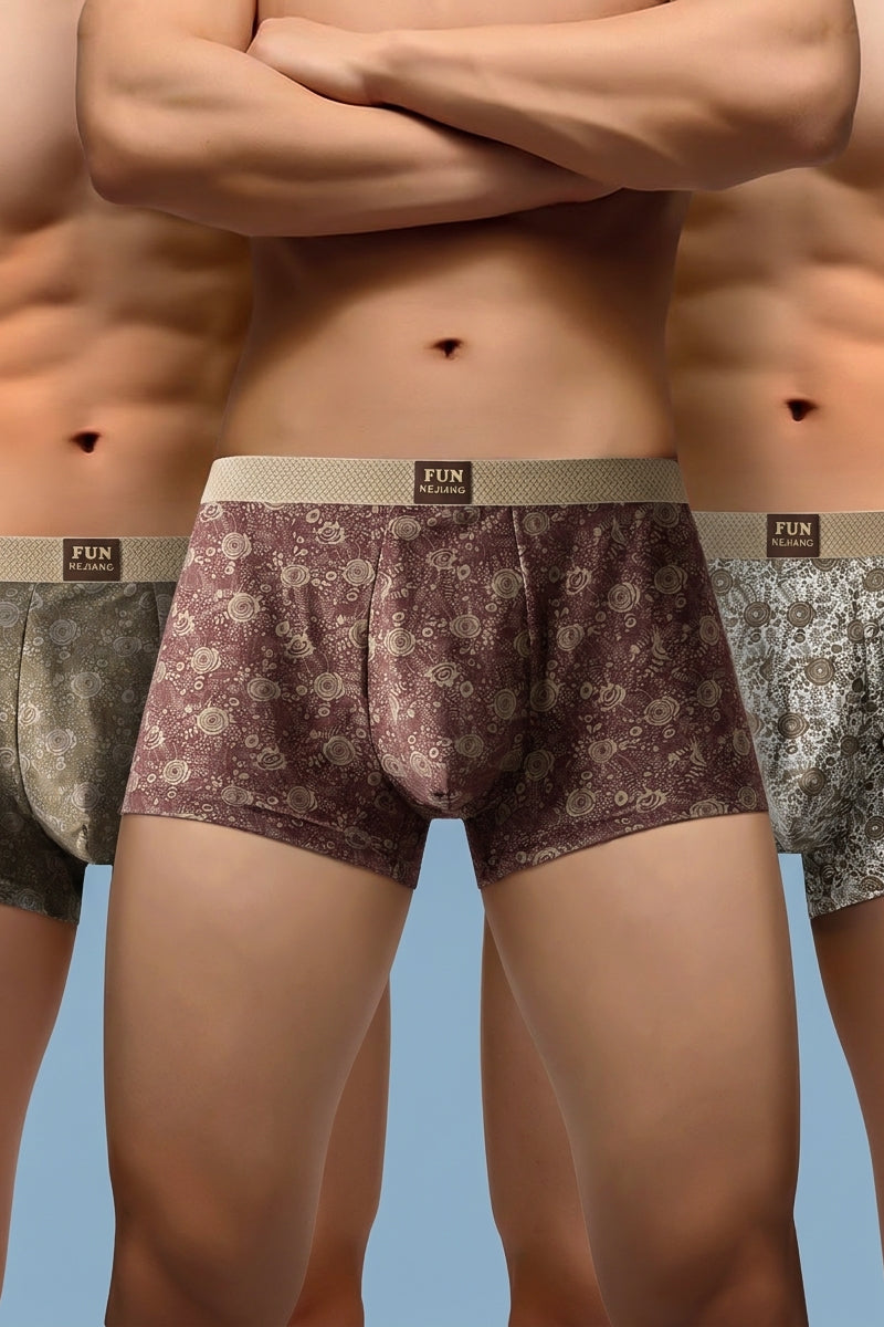 Spiral Print Trunks 3-Pack