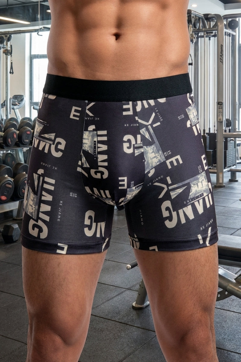 Scattered Letter Boxer Briefs 4-Pack