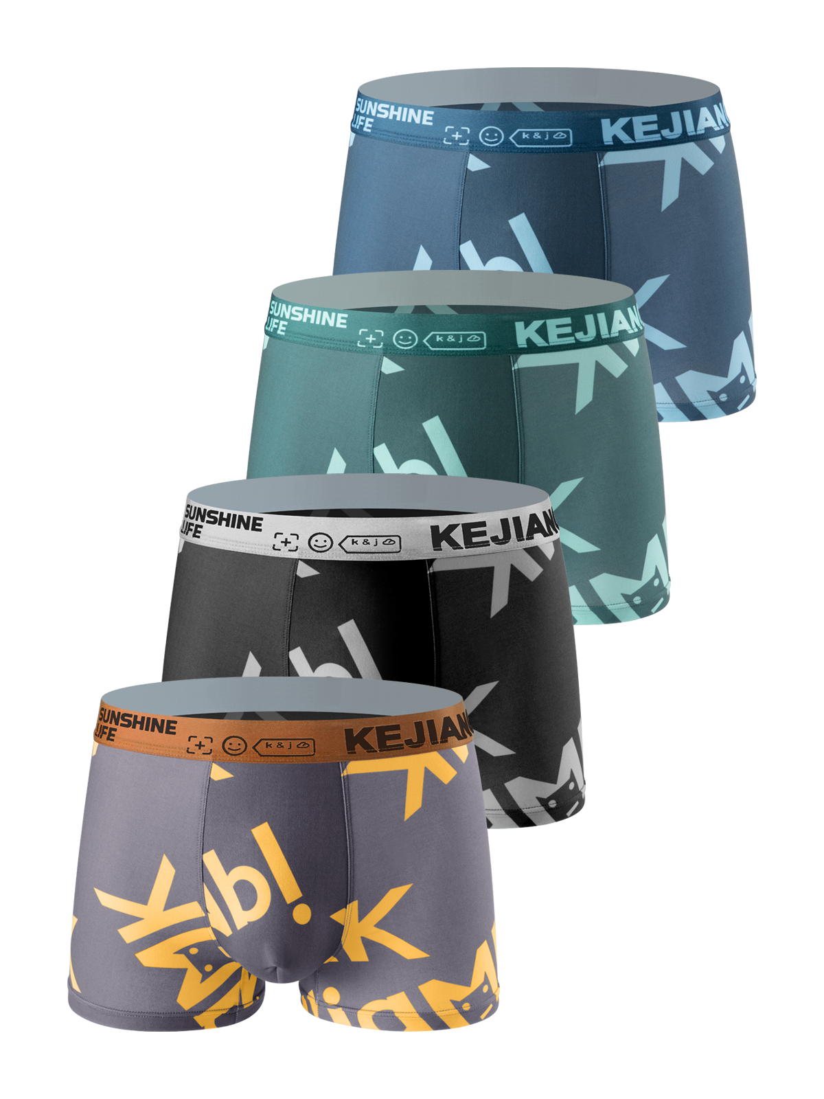 Letter Symbol Trunks 4-Pack