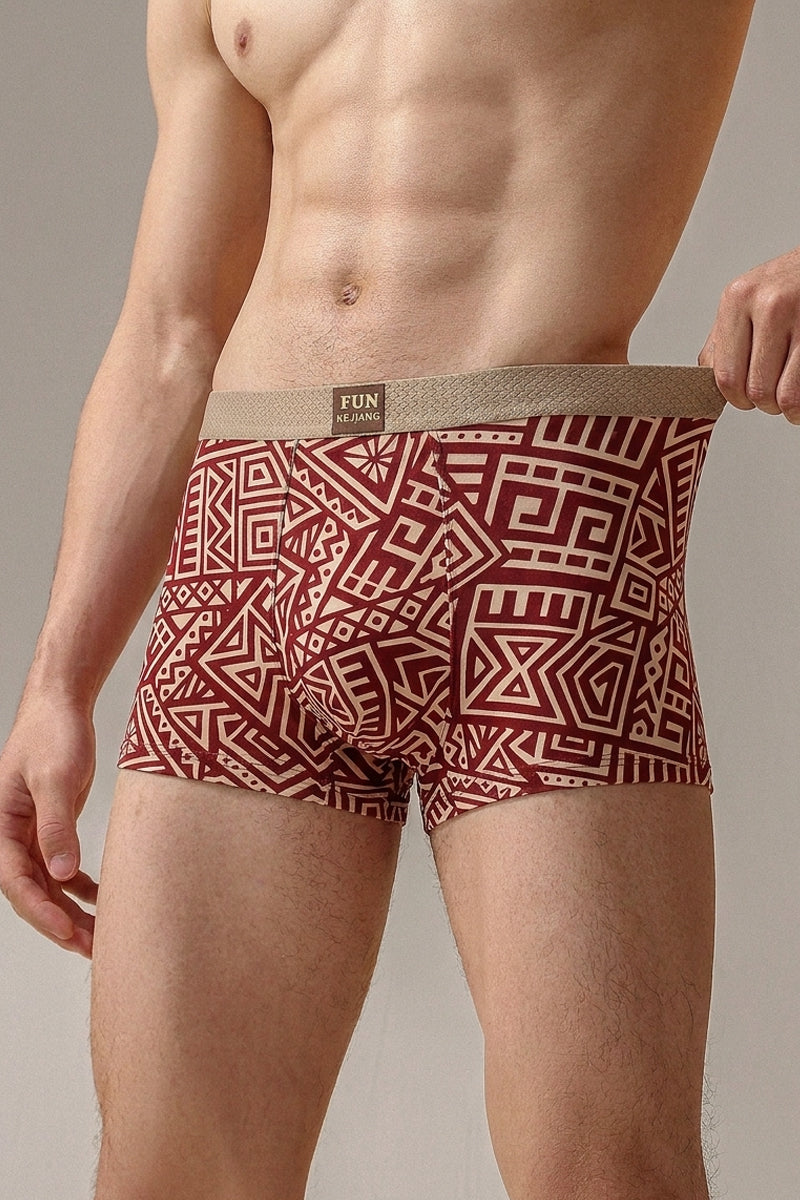 Geometric Print Trunks 4-Pack