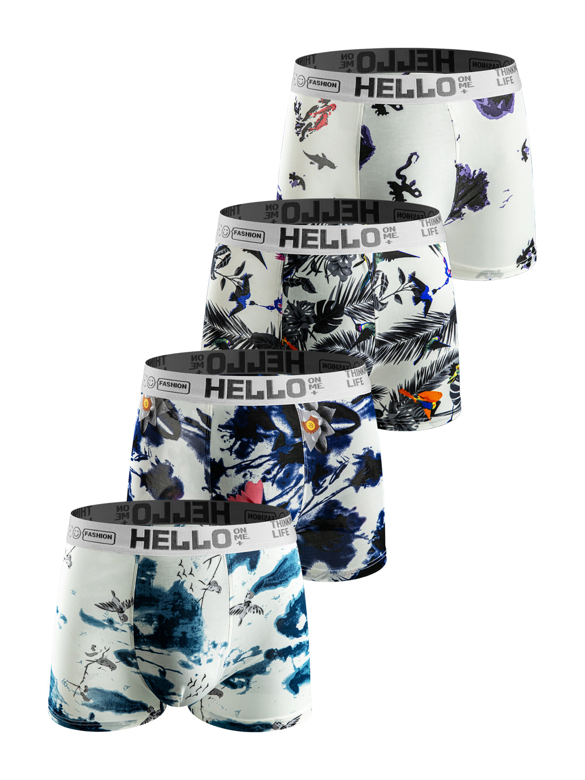 Botanical Print Trunks 4-Pack