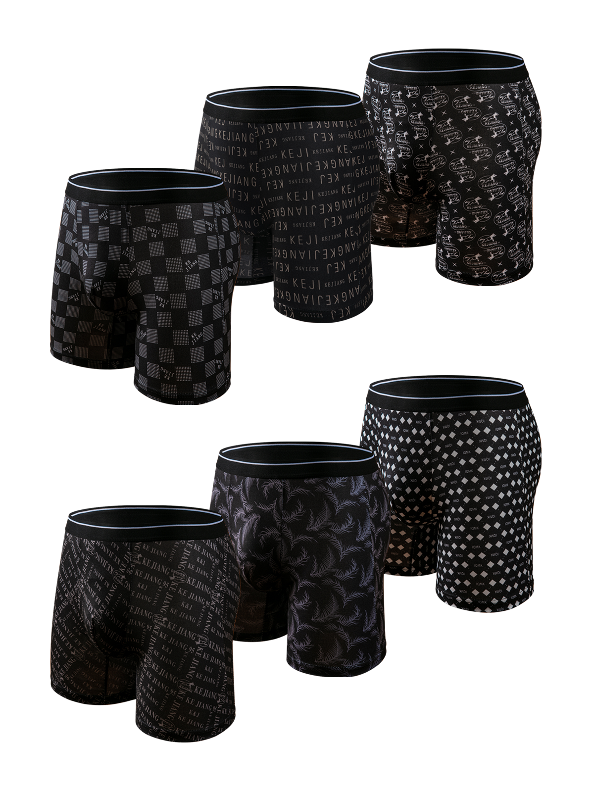Mixed Print Boxer Briefs 6-Pack