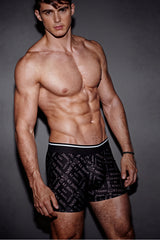 Mixed Black Print Trunks 4-Pack